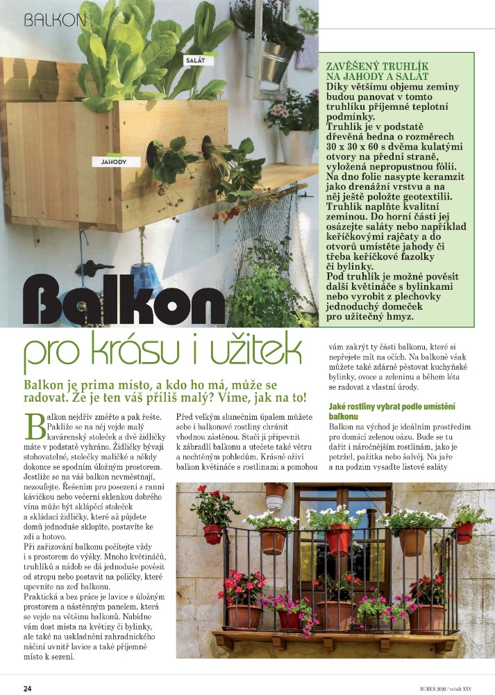 Balkon pro krásu i užitek